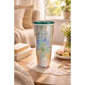 Starbucks Holiday Iridescent Forest Deer Cold Cup 24 oz